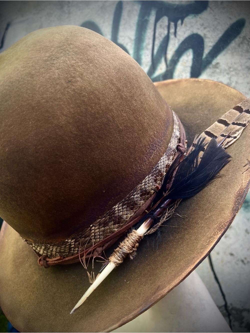 CROSSROADS Custom Unisex Open Crown Hat size 7 1/2 - Picture 3 of 12